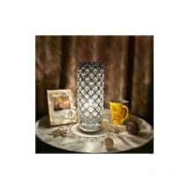 Soekavia - Lampe en cristal, lampe de chevet abat-jour, lampe de table en argent cristal de mode créative, pour chambre d'hôtel salon étagère commode