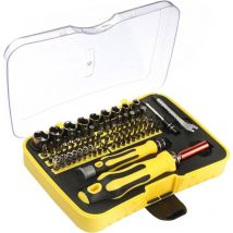 Präzisionsschraubendreher, 70-in-1-Schraubendreher-Set für tragbare Reparaturwerkzeuge für Computer/Laptop/iPhone/Brillen/Uhren/Smartphones (Gelb)