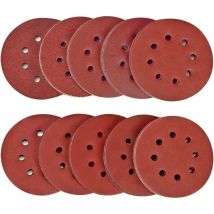 Schleifscheibe, 100 Stück, Schleifscheiben 40/80/120/180/320/400/600/800/1500/2000, Körnung 125 mm, ideal zum Schleifen/Polieren/Entrosten, HSDPS5M100