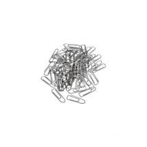 Büroklammer spitze Form 32mm Metall verzinkt silber 100 St./Pack.