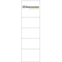 Einsteckrückenschild 3349 57x190mm Weiß 10 St./pack. - Soennecken