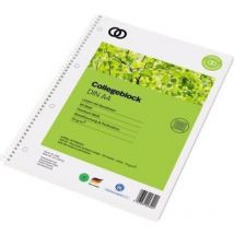 Soennecken - Collegeblock oeco Recycling din A4 liniert 70g/m² 100 % Recyclingpapier grün 80 Bl.