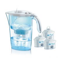 S.of kit jarra laica stream 2,3L blanca + 3 filtros bi-flux J9047WS