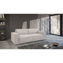 Sofa 3-sitzer Mit Schlaffunktion Vajana Stoff Tilia Creme