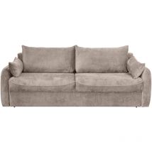 Calicosy - Sofá cama de 3 plazas en tela L230 cm - soho