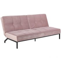 Sofá-cama Norsica 243, Rosa, 0, 87x198x95cm