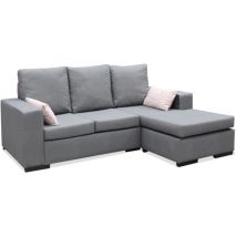Hm-actually - Chaiselongue Reversible Redondela En Gris O Marrón. Te Lo Subimos A Casa. Color Gris