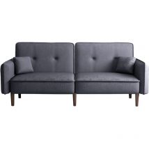 Sofá convertible recto click clac 'Caspian' - Gris