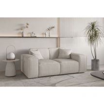 Sofa Designersofa Celes Premium 2-sitzer In Stoff Scala Hellbeige