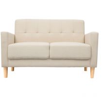 Miliboo - Sofá diseño 2 plazas beige moon