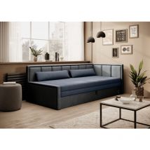 E-meubles - Sofa mit Schlaffunktion und Bettkasten Couch für Wohnzimmer Schlafsofa , Polstersofa Wohnlandschaft mit Bettfunktion - 214x77x82 cm