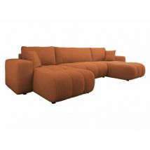 Arredamento1 - Sofá rinconero Comfivo 426, Velo 627, Función de descanso, Almacenaje, 312x145x82cm, 0