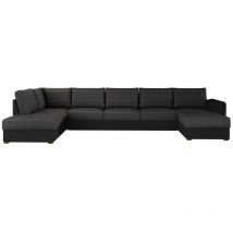Mobilier1 - Sofá rinconero Comfivo 191, Soft 011 + Majorka 03, Función de descanso, Almacenaje, 370x186x85cm, 0