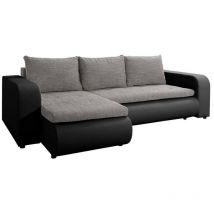 Habitat Et Jardin - Sofá rinconero Muncie 100, Soft 011 + Lawa 05, Función de descanso, Almacenaje, 245x150x82cm, 0