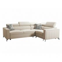 Mobilier1 - Sofá rinconero Sarasota 149, Mono 231 + Botanical 36, Función de descanso, Almacenaje, 275x198x83cm, 0