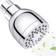 Soffione doccia ad alta pressione, soffione doccia fisso con testa a sfera regolabile, acciaio inossidabile a risparmio idrico per bagno, hotel, ecc