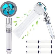 Alovez - Soffione doccia ad alta pressione, soffione doccia Wappiot, sistema di filtraggio anticalcare per soffione doccia con 4 elementi filtranti