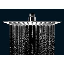 Soffione doccia in acciaio modello quadro Tecom ls q 200 x 200