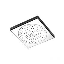 Soffione doccia quadrato in abs cromato effetto getto pioggia modello square 1/2' - 1 getto - 230x230 mm Remer