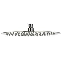 Damast - Soffione Doccia Relax 30T in Inox Cromato Tondo dal Diamentro di 300 mm, 216 fori