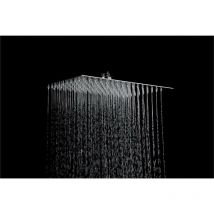 Tecom - Soffione doccia rettangolare 300 x 200 Rubinetterie LS300200 Cromo