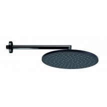 Bossini - Soffione doccia tondo Cosmo acciaio inox nero opaco - H70595H-073