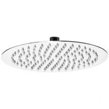 Idralite - Soffione doccia tondo a pioggia diam 25 cm acciaio cromo anticalcare ultrasottile