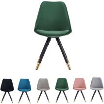 1/4er-Set Sofia, gepolsterter Esszimmerstuhl, einzeln – Grün