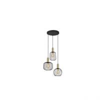 Sofis Pendelleuchte 3xE27 – Elegante Tischlampe mit schwarzem Metall – Ideal für Wohnräume, Büros oder Geschäftsräume