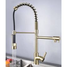 Lookshop - Miscelatore per lavello alto Oro spazzolato - Saona