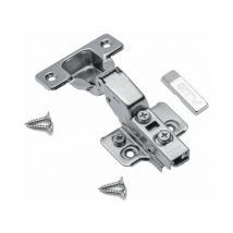 GTV - Soft Close Half Overlay 35mm Cabinet Door Hinge 3D Eccentric Adjustment - Pack of 1