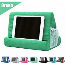 Soft Pillow Tablet Pillow Stand for Ipad Stand Mult-Angle Tablet Phone Holder Lap Stand Mobile Phone Holder (Light Green)