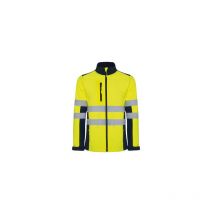 Roly - Chaqueta Softshell bicolor de alta visibilidad von cintas reflectantes antares