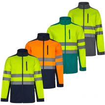 Velilla AV 306006 veste softshell bicolore haute visibilité - XL - Bleu/Jaune