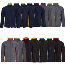 Veste de travail softshell bicolore Velilla 106004 - L - Gris/Blue clair