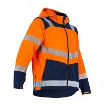 Veste haute-visibilité Cible - Softshell 3 couches - Orange/Marine - T3 m LMA 2266 T3