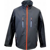 Softshell Jacket 61270, Grigio Scuro / Nero, Taglia m