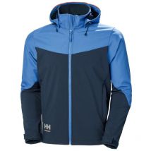 Softshell Oxford Jacket. Armada/piedra. Tamaño xl
