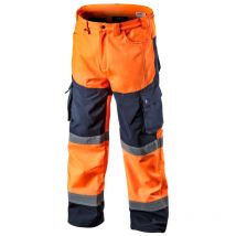 Neo Tools - Softshell-Warnschutzhose mit Reflektionsstreifen orange xl