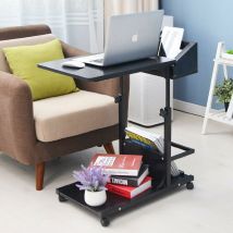 Beistelltisch Pflegetisch Hochverstellbarer Computertisch Laptoptisch Pc Notebook Tisch Laptopständer Notebookständer Mit Rollen Und Stauraum Für 