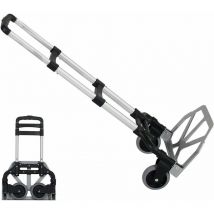 Soges - Diable Pliable Chariot de Transport à roulettes Plat Portable pour Maison, Bureau, Courses, Voyages, Capacité de Charge 60 kg, 38.5 x 39 x