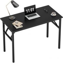 Soges Klappbarer Schreibtisch, 80 X 40 Cm,kompakter Computertisch,büromöbel,pc-tisch,arbeitstisch,schwarz