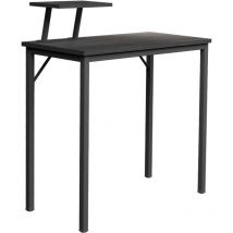 Soges - Bureau Ordinateur Table 80x40 cm Informatique Meuble de Bureau pour Ordinateur pour Salle à Manger, Salon, Cuisine,Noir