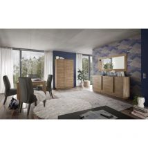 Soggiorno Ares linea Sax in finitura Rovere Mercure