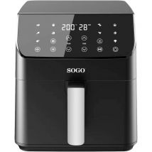 FRE-SS-10890 Friggitrice ad aria calda 6 l 1700 w Protezione da surriscaldamento, Funzione timer, - Sogo Human Technology