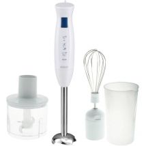 Sogo - Human Technology Frullatore ad immersione 400 w con misurino, con trituratore, Sbattitore Bianco