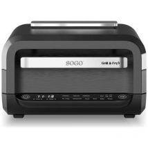 Griglia da tavolo 4 l 1700 w max Protezione da surriscaldamento, Funzione timer, regolatore di te - Sogo Human Technology