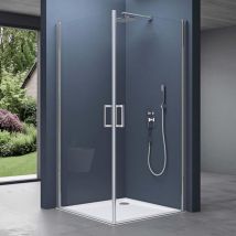 Sogood - Portes de douche transparent autolevantes 80x85 paroi de douche Ravenna24 pare douche en angle 80x85x190cm - Transparent