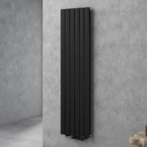 Doporro - Radiateur pour Chauffage Central 180x46cm Radiateur à Eau Chaude Panneau Double Couches Vertical Noir-Gris