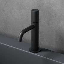 Doporro - Sogood Robinet mitigeur noir mat design minimaliste 20,7 cm robinet de salle bains pour lavabo et vasques - Noir mat
